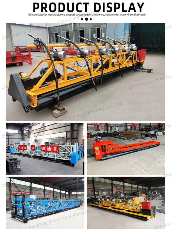 Concrete Road Slurry Sealer Paver Vehicle Cement Concrete Finisher Vibratory Roller Paver Road Machine — image 4