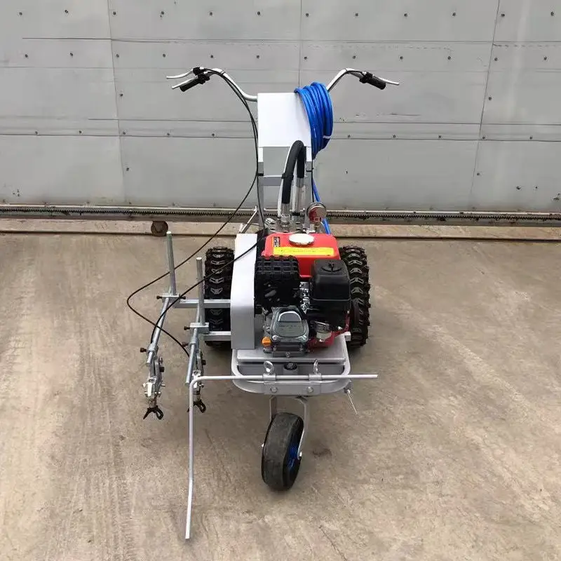 Diesel and Gasoline Engine Dual-gun Cold Spray Road Marking Machine Line Painting Equipment — view 1
