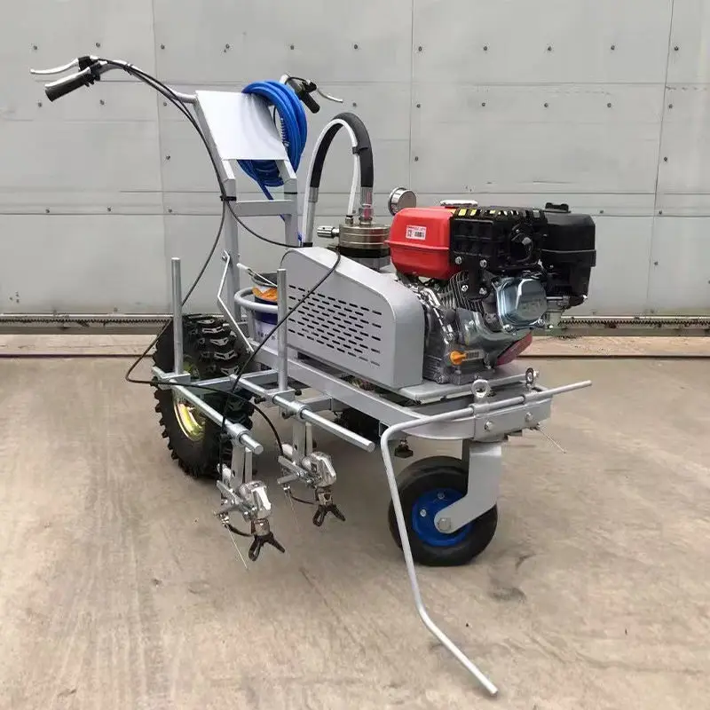 Diesel and Gasoline Engine Dual-gun Cold Spray Road Marking Machine Line Painting Equipment — image 4