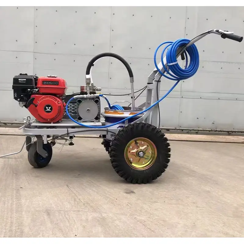 Diesel and Gasoline Engine Dual-gun Cold Spray Road Marking Machine Line Painting Equipment — image 6