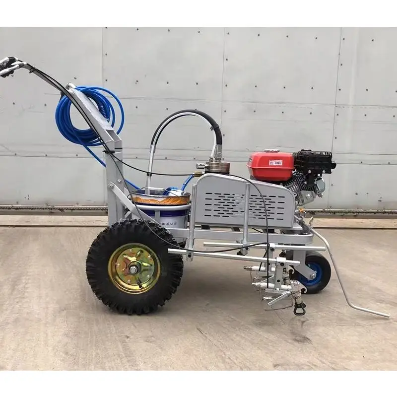 Cold Spray Plunger Pump Double Gun Marking Machine Hand Push Road Field Line Hydraulic Road Marking Machine — image 4