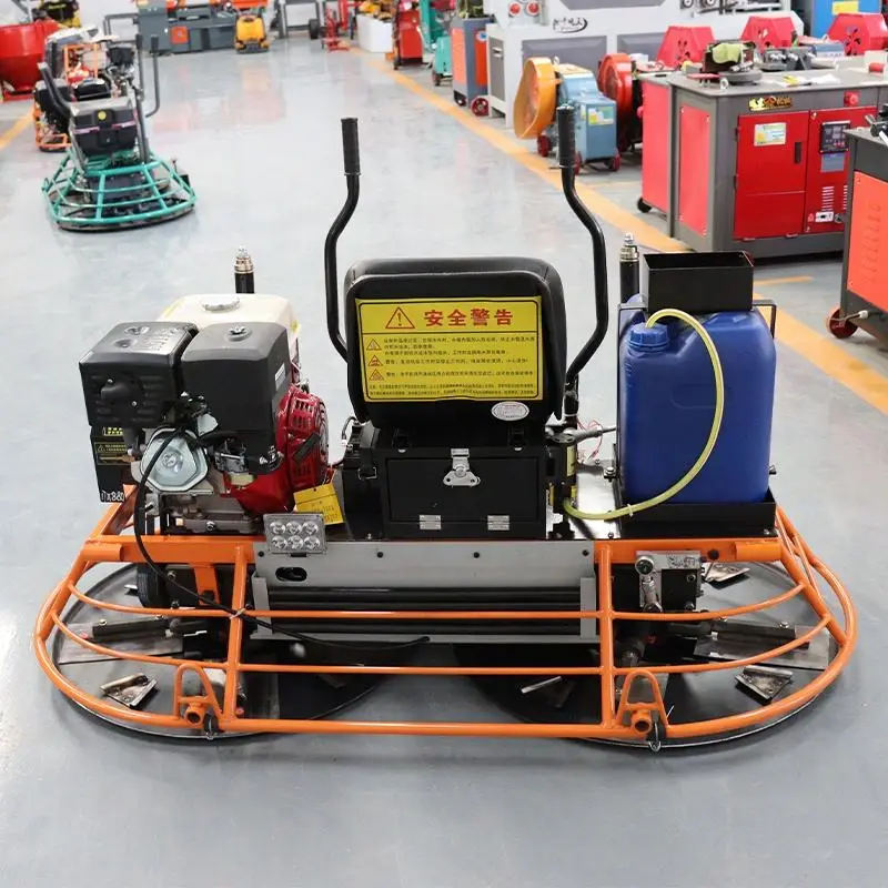 Ride Power Trowel Machine Gasoline Vibrating Concrete Float Trowel Reverse Pans With 4 Blades — image 3