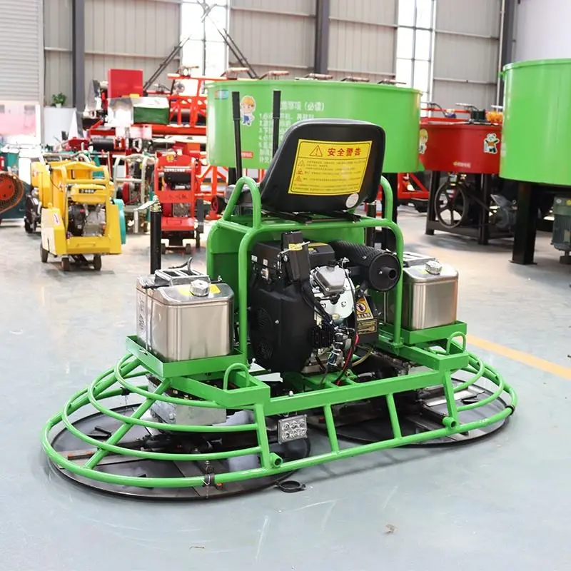 Ride Power Trowel Machine Gasoline Vibrating Concrete Float Trowel Reverse Pans With 4 Blades — image 4