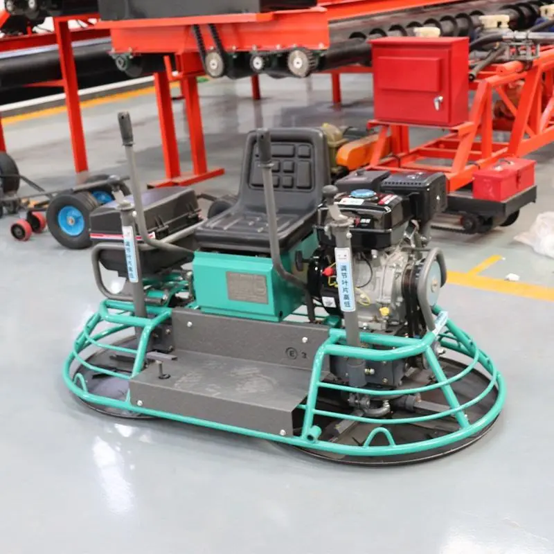 Ride Power Trowel Machine Gasoline Vibrating Concrete Float Trowel Reverse Pans With 4 Blades — image 6