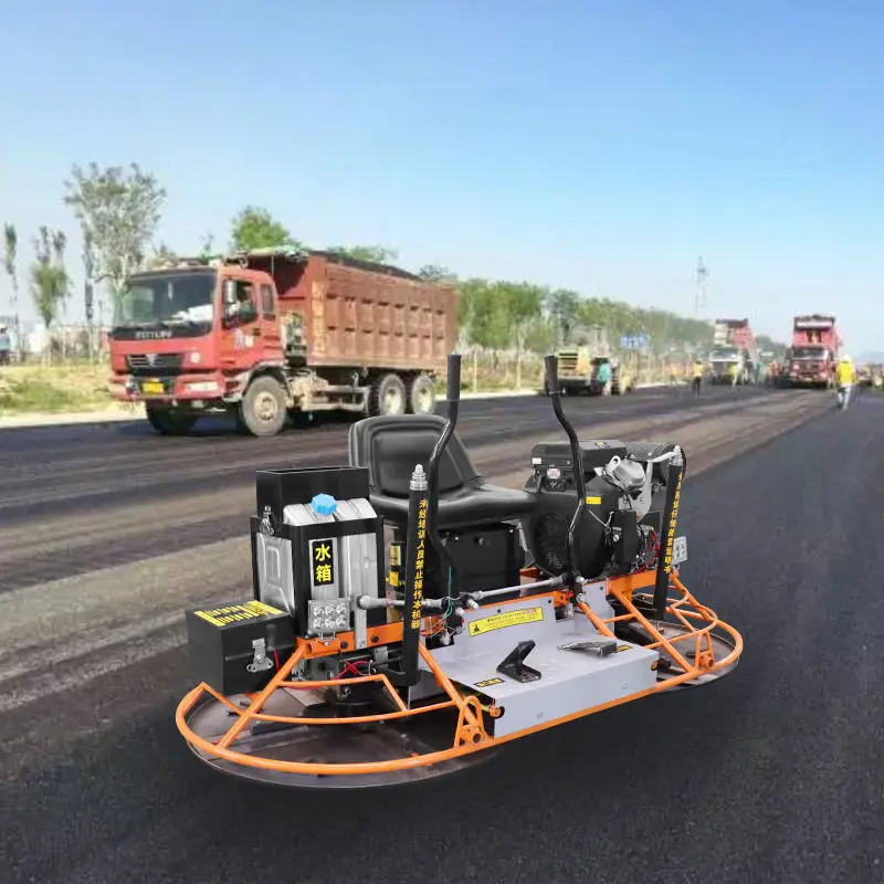 Ride on Vibrating Concrete Floor Float Leveling Polishing Power Trowel and Helicopter Machine — image 6