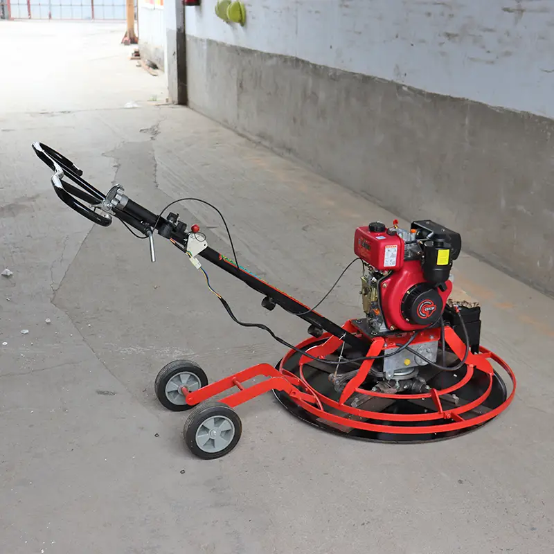 Walk-behind Gasoline and Diesel Concrete Pavement Polisher Cement Square Floor Leveling Small Electric Polisher — image 4