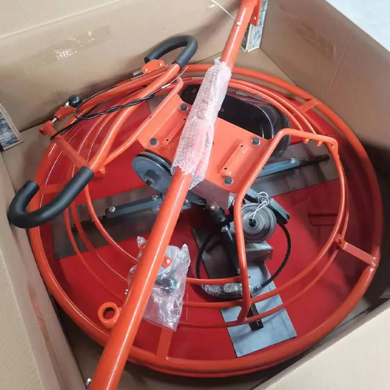 Walk-behind Gasoline and Diesel Concrete Pavement Polisher Cement Square Floor Leveling Small Electric Polisher — image 7