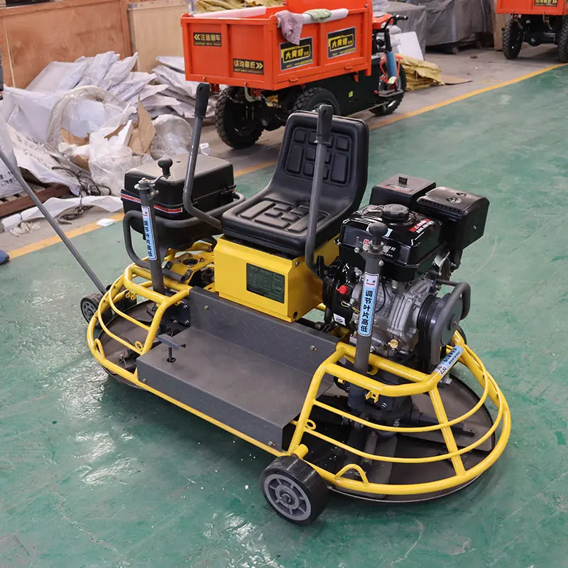 Fully Automatic Cement Concrete Ride on Power Trowel Continuously Variable Speed Road Polishing Machine — image 3
