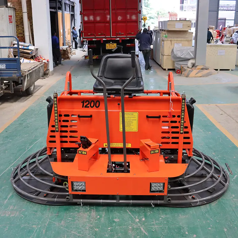 Fully Automatic Cement Concrete Ride on Power Trowel Continuously Variable Speed Road Polishing Machine — image 4