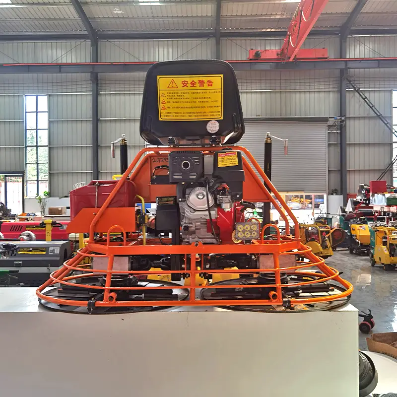 Fully Automatic Cement Concrete Ride on Power Trowel Continuously Variable Speed Road Polishing Machine — image 5