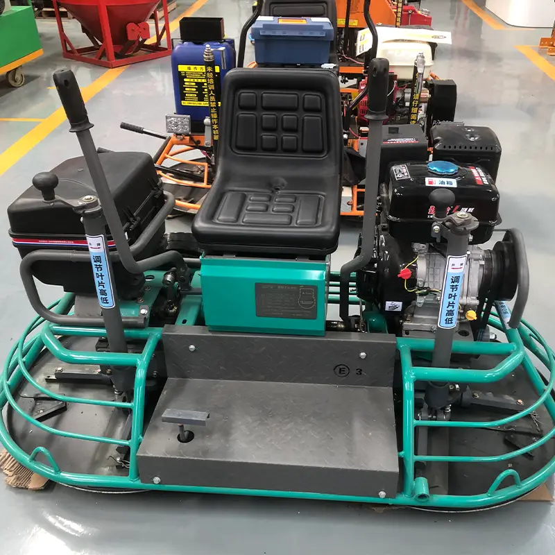 Fully Automatic Cement Concrete Ride on Power Trowel Continuously Variable Speed Road Polishing Machine — image 6