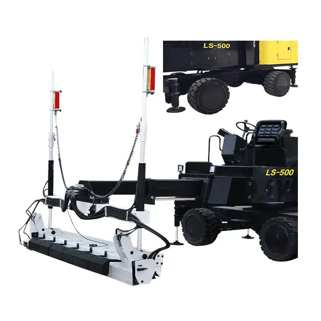 Laser Concrete Road Leveling Machine Self Leveling Screed Road Paver Automatical Laser Levelling — view 1