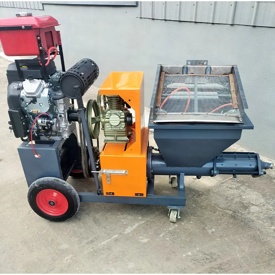 High Pressure Plastering Concrete Mixer and Mortar Gypsum Spraying Machine — image 3
