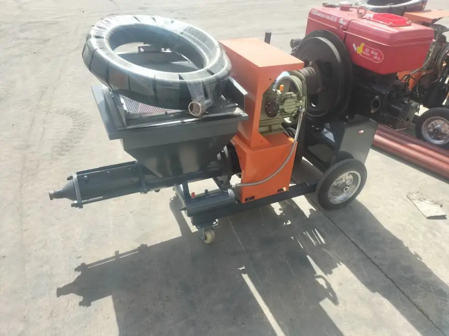 Diesel Engine Cement Mortar Sprayer Wall Cement Plaster Machine for Construction — image 4