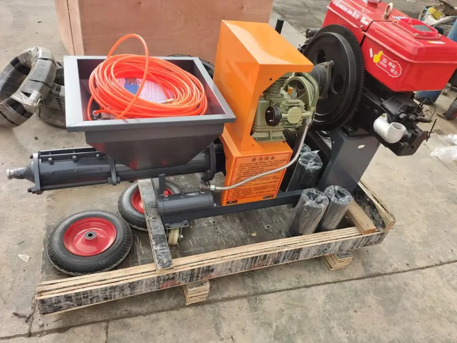 Diesel Engine Cement Mortar Sprayer Wall Cement Plaster Machine for Construction — image 5
