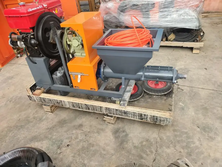 Diesel Engine Cement Mortar Sprayer Wall Cement Plaster Machine for Construction — image 6
