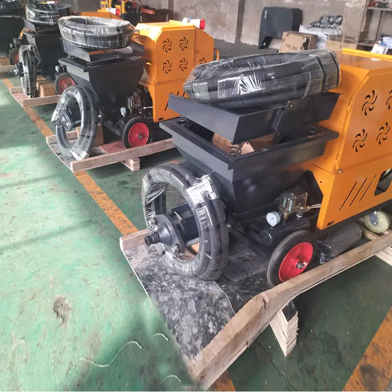 Automatic Mortar Plastering Spraying Mixing Integrated Wall Coating Putty Cement Spray Plaster Machine — image 5
