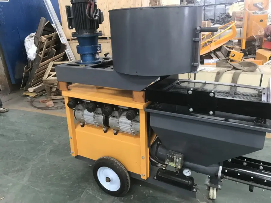 Automatic Mortar Plastering Spraying Mixing Integrated Wall Coating Putty Cement Spray Plaster Machine — image 6