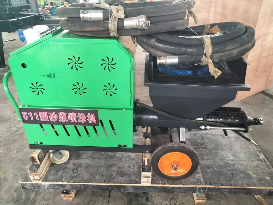 Automatic Mortar Plastering Spraying Mixing Integrated Wall Coating Putty Cement Spray Plaster Machine — image 7