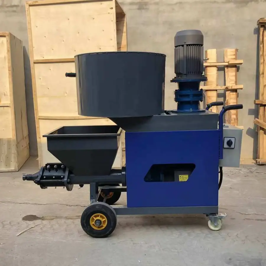 Cement Mortar Stucco Putty Sprayer Wall Plastering Mortar Multi-function Paint Spraying Machine — image 6