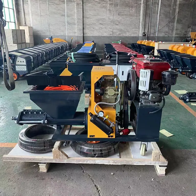 Cement Mortar Stucco Putty Sprayer Wall Plastering Mortar Multi-function Paint Spraying Machine — image 7