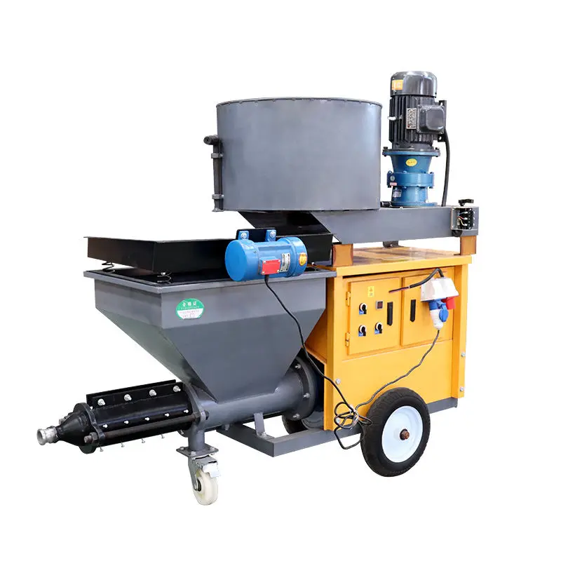 220v 380v Concrete Spraying Machine for Sale Wall Mortar Puttly Spray Machine Cement Concrete Spray Machines — image 4