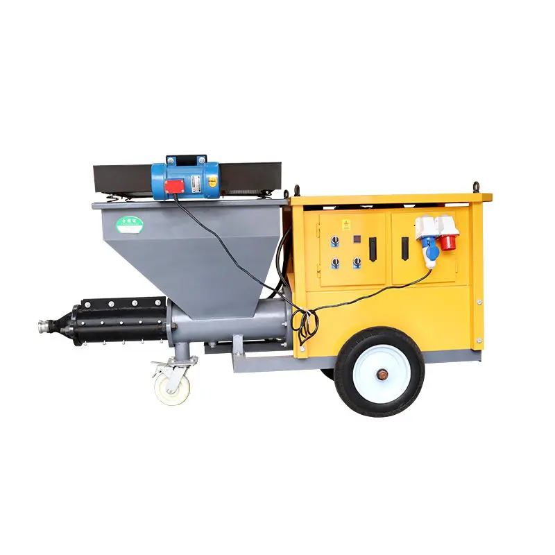 Concrete Mortar Stucco Sprayer With Hydraulic Double Piston Mortar Plastering Pump Painting Tool — image 6