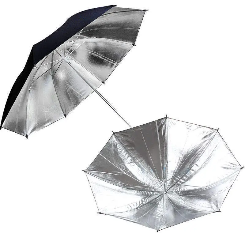 Photo Studio Lighting Set Green Black White Background White Gold Umbrella and Reflcetor Photography Accessories — image 2