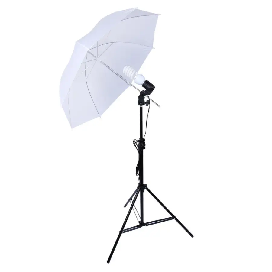 Fotografia Photo Shoot Lighting Kit Softbox Umbrella Polyester Backdrop Background Stand Full Photography Studio Light Set — image 3