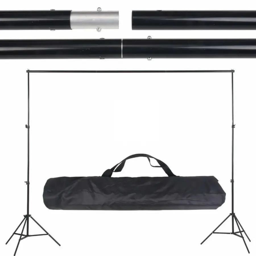 Studio Lighting Kit Set Green Black White Backdrop White Gold Umbrella and Reflcetor Photography Accessories — image 2
