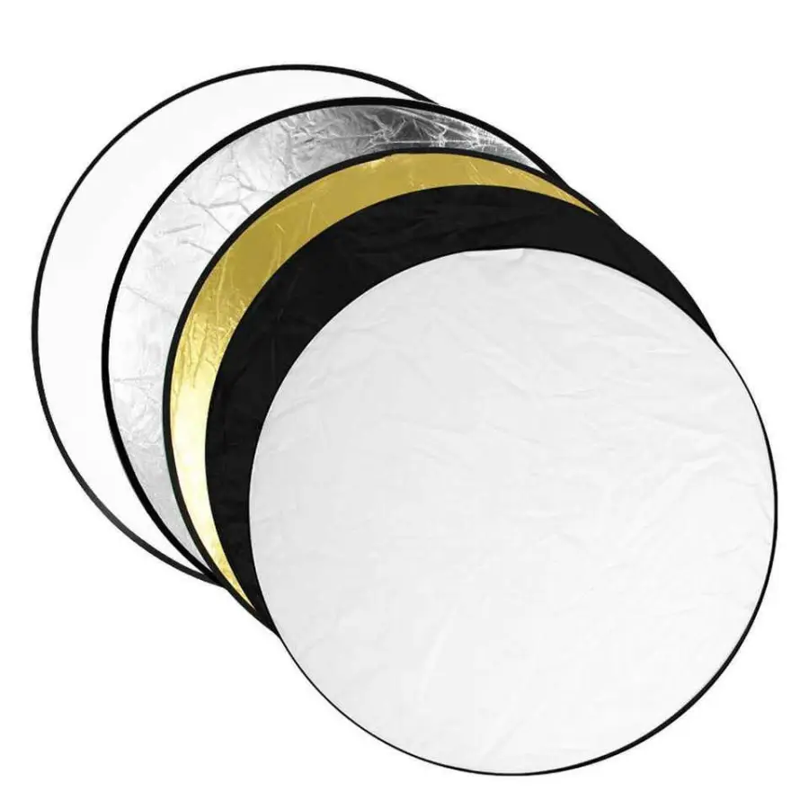 Studio Lighting Kit Set Green Black White Backdrop White Gold Umbrella and Reflcetor Photography Accessories — image 4