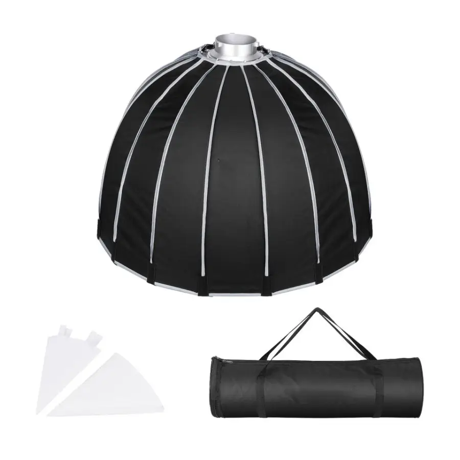 Professional Quick Set-up 70 90 120cm Deep Parabolic Softbox with Grid and Bowens Mount and Carry Bag — view 1