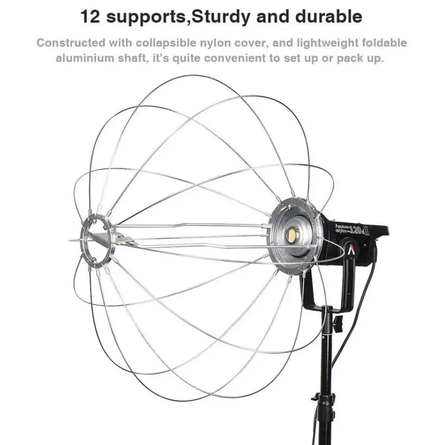65cm Globe Ball Softbox with Bowens Mount Folding Diffuser Soft Box for Portrait Photographic Video Studio — image 6