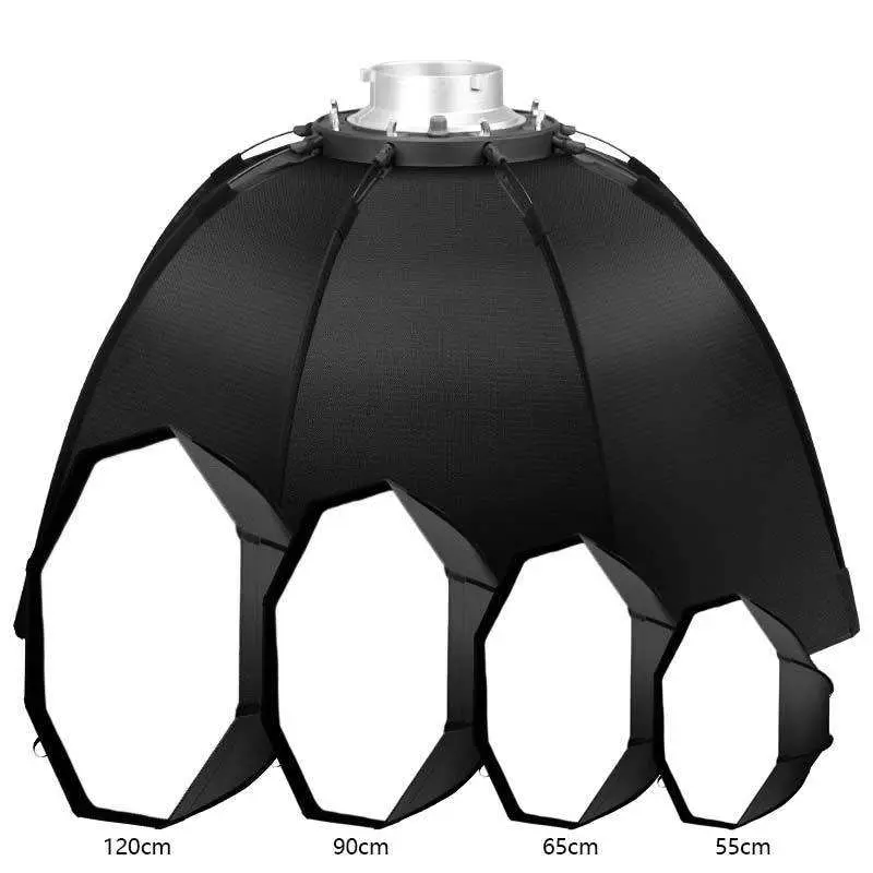 Most Popular Video Studio Soft Box Lighting Kit for Photography 65/90/120 cm Bowen's Mount Octagon Softbox Light — image 7