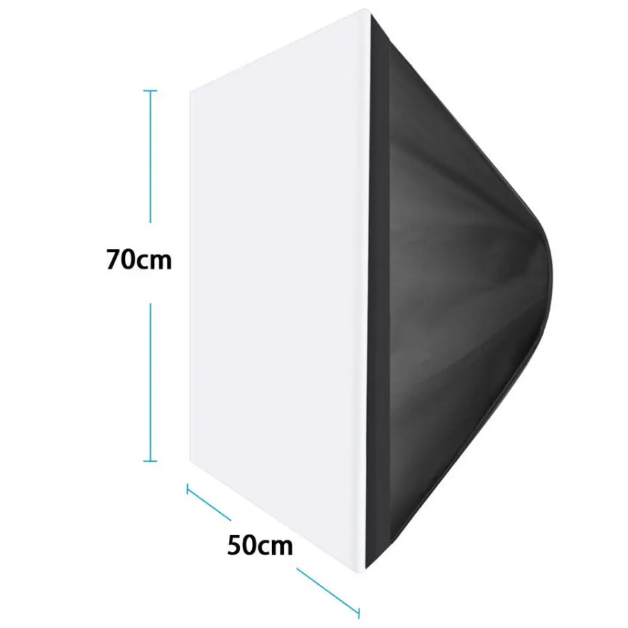 Professional Photography Equipment 50*70 cm Rectangle Soft Box Photo Video Studio 4 Lamp Socket Softbox — image 7