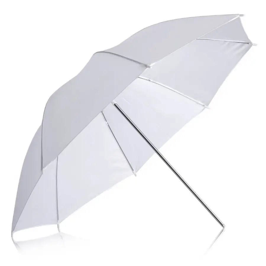 33inch 84cm Photo Video Studio Ambient Light White Umbrella for Photography Tik Tok youtube Shooting — view 1