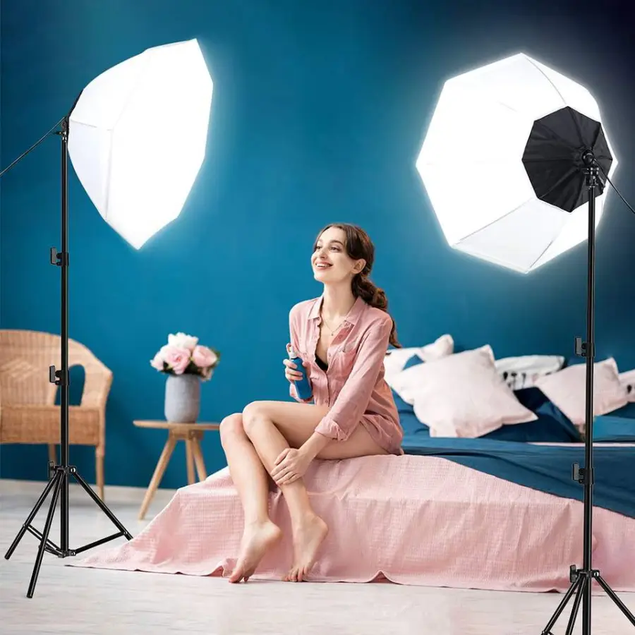 Photographic Studio Octagon Softbox Adjustable 2.1m Tripod and Bowens Mount Octagonal Soft Box for Photography — image 3