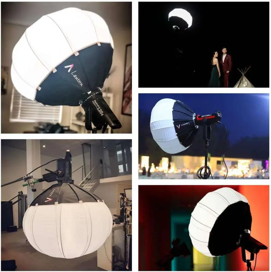 Professional Lighting Kit 55/65/85cm Bowen's Mount Lantern Type Softbox with Stand for Speedlite Studio Strobe Flash Light — image 2