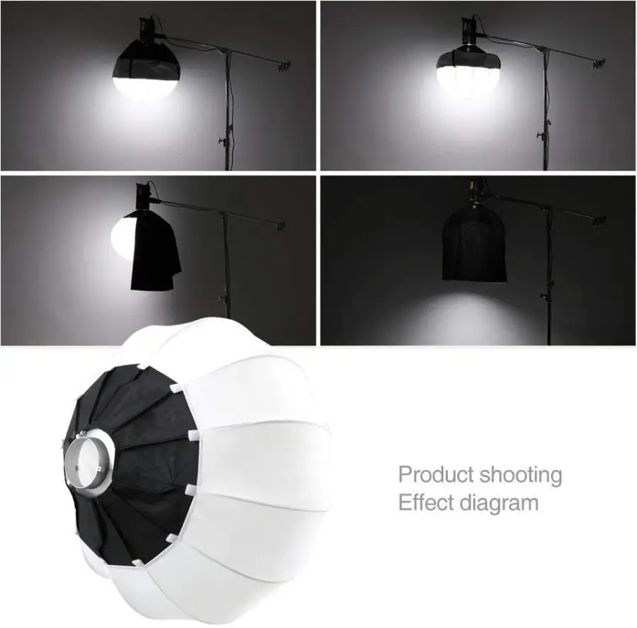 Professional Lighting Kit 55/65/85cm Bowen's Mount Lantern Type Softbox with Stand for Speedlite Studio Strobe Flash Light — image 3