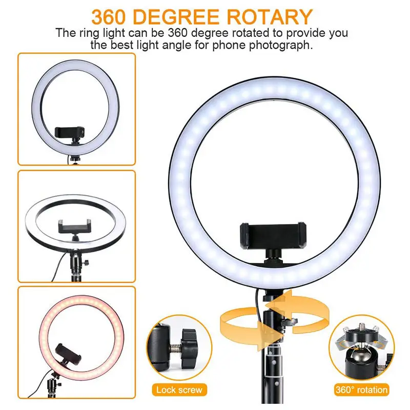 20% off Wholesale Price 10 Inch 26cm Selfie Ring Light Lamp Makeup Live Video Led Ringlight Beauty Make up — image 5
