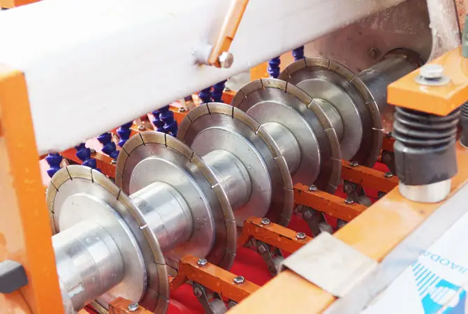 Auto-Cutting Mosaic Tile Machine with 2 Heads Multi-Disc for Ceramic Skirting Tiles Featuring Automatic Motor Component — image 4
