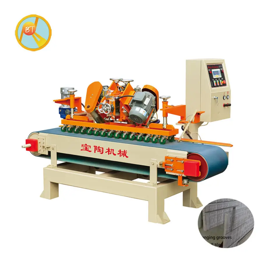 Multifunctional Auto CNC 45 Degree Wet Cutting Machine Ceramic Wall Tiles Marble Skirting Grooving Cutter Tools Motor Co — view 1