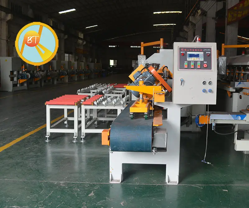 Multifunctional Auto CNC 45 Degree Wet Cutting Machine Ceramic Wall Tiles Marble Skirting Grooving Cutter Tools Motor Core — image 4