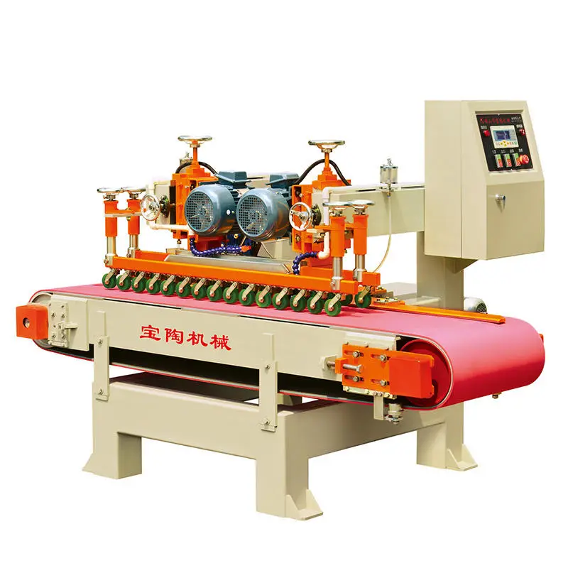 High Quality Good Price Professional Front and Back Precision Ceramic Tile Cutting Machine CNC 2 Disc With Conveyor — view 1