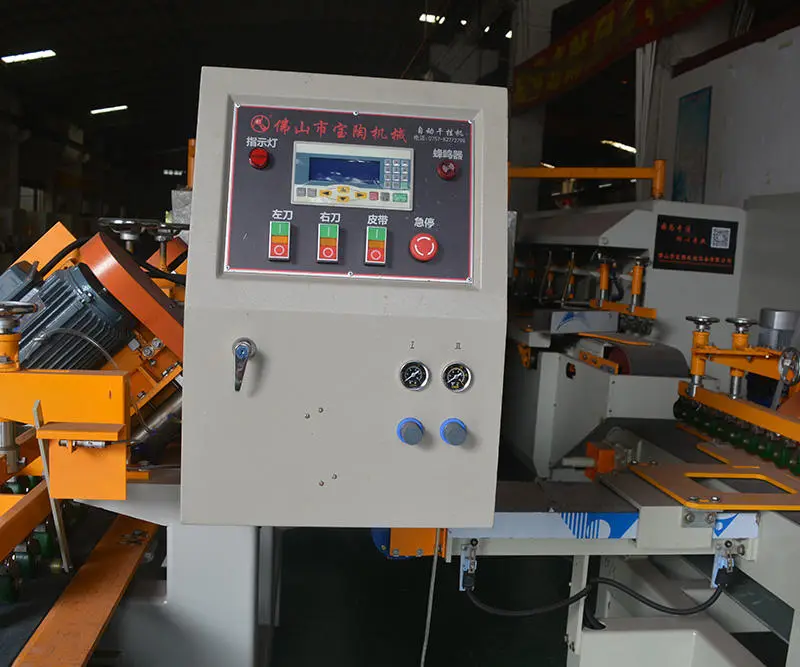 Multifunctional Auto CNC 45 Degree Wet Cutting Machine Ceramic Wall Tiles Marble Skirting Grooving Cutter Tools Motor Core — image 6