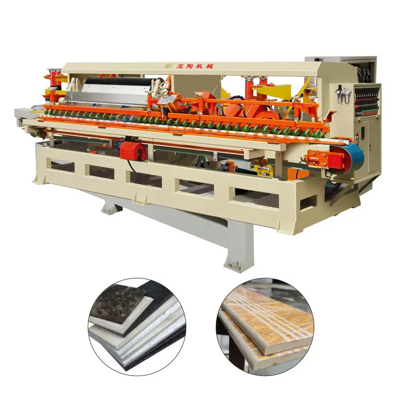 Automatic Ceramic Tiles Granite Stone Edge Grinding Machines Porcelain Slabs Bullnose Polishing Engine Motor PLC Made Ch — view 1