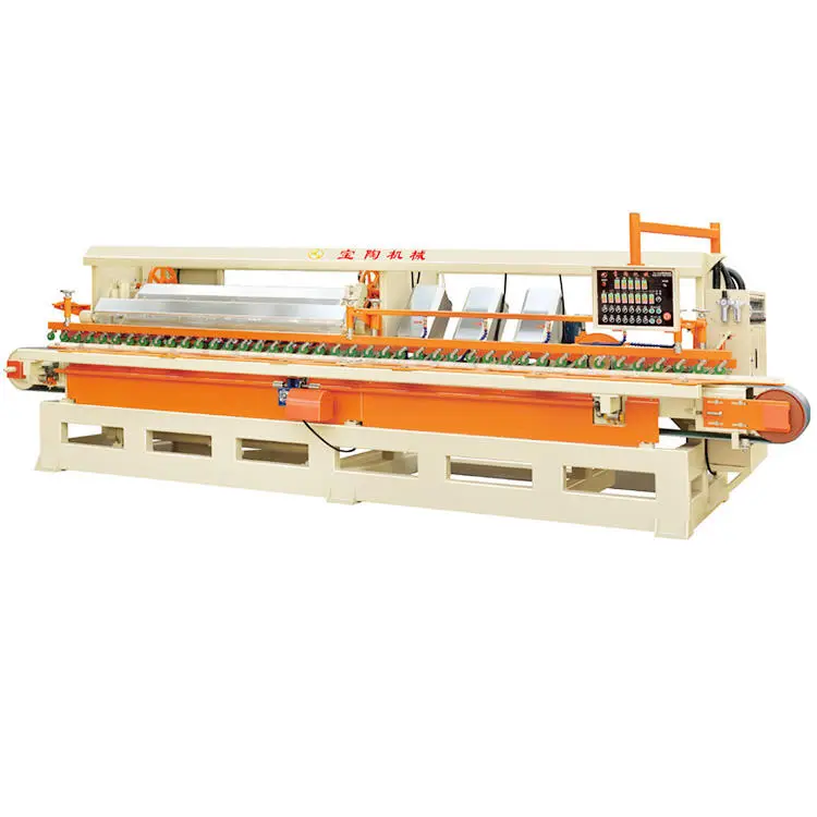 High Efficiency Automatic Marble Stone Edge Polishing Machine Round Edge Grinding Straight Edge Trimming Grooves Slottin — view 1