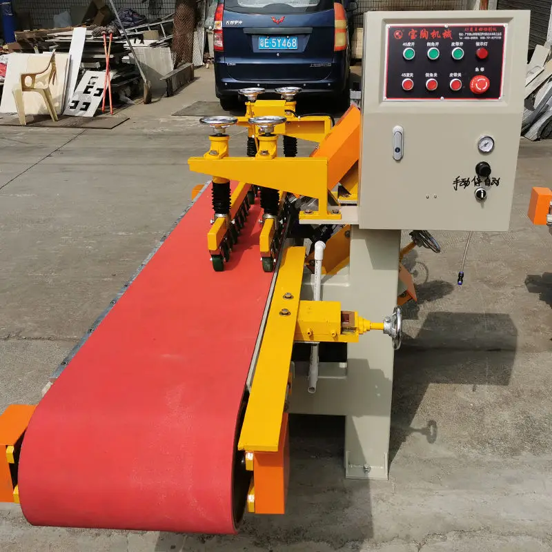 Baotao Best Sale Automatic 45 Degree Ceramic Tile Edge Milling Cutting Stone Edge Squaring and Chamfering Machine — image 6