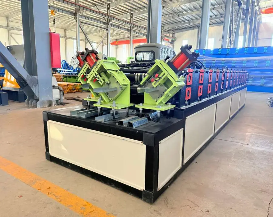 3 in 1 Metal Keel Roll Forming Machine Perforated Omega C Channel UW Steel Frame Stud and Track Making Machine — image 4