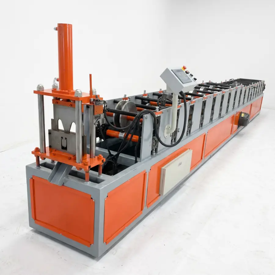 Roller Shutter Guide Roll Forming Machine Rolling Shutter Guide Making Machine Sliding Door Rails Forming Machinery — view 1